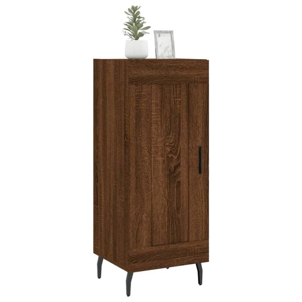 vidaXL Skjenk brun eik 34,5x34x90 cm konstruert tre