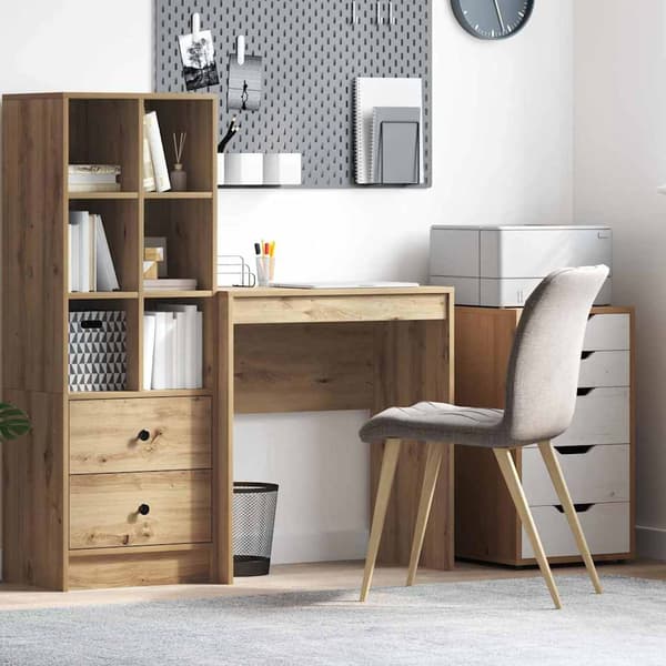 vidaXL Skrivebord Artisan Eik 70 x 40 x 76 cm