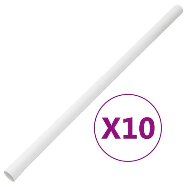 vidaXL Kabelkanaler med klips Ø32 mm 10 m PVC