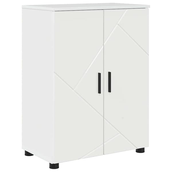 vidaXL Badrumsmöbelset 4 delar Högglans vit 61 x 35 x 64 cm