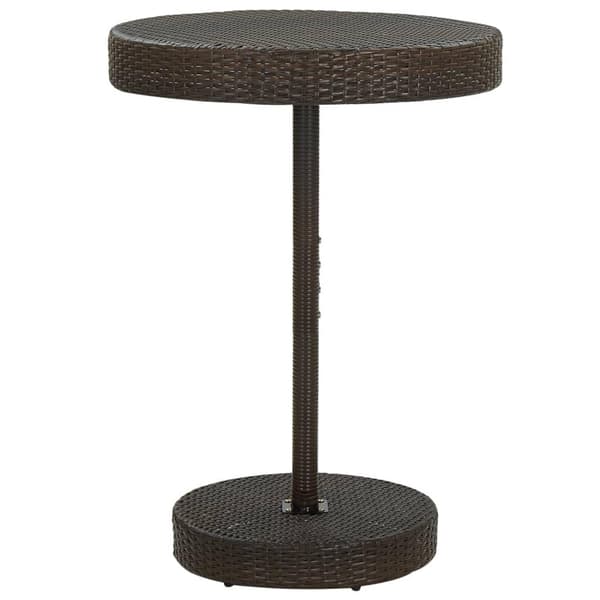 vidaXL Hagebord brun 75,5x106 cm polyrotting