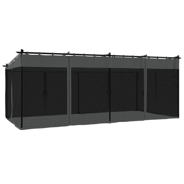 vidaXL Markise Hvit 3,5 x 2,5 m Metall