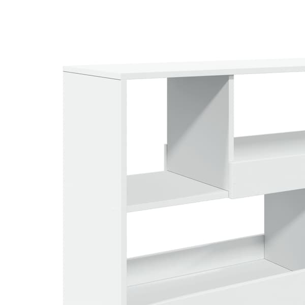 vidaXL Bokhylle/romdeler hvit 100x33x94,5 cm