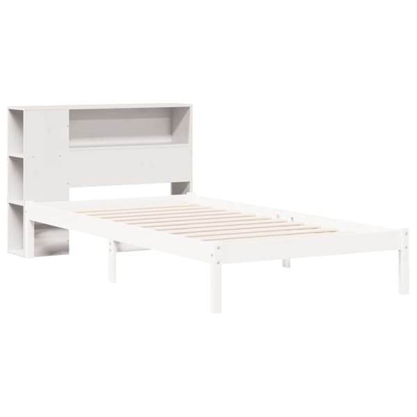 vidaXL Hodegavl med oppbevaring hvit 75 cm heltre furu