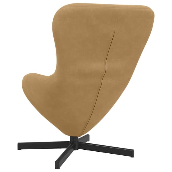 vidaXL Äggfåtölj Brun 63 x 73 x 90 cm Sammet