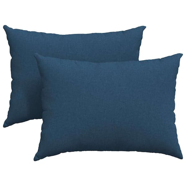 vidaXL Soffkuddar 2 st Blå 70 x 50 cm tyg