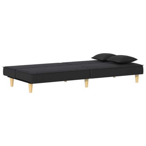 vidaXL Bäddsoffa svart tyg