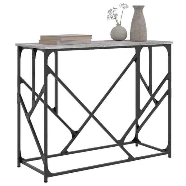 vidaXL Konsollbord grå sonoma 100x40x80 cm konstruert tre