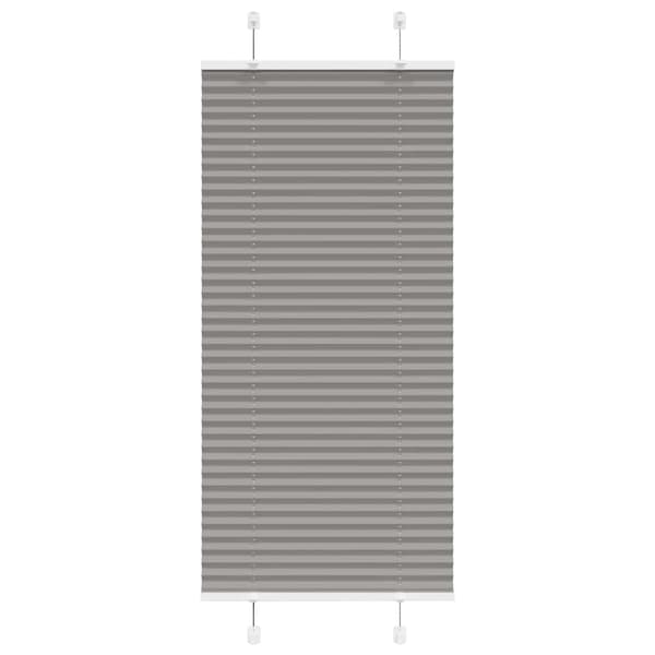 vidaXL plisségardin antrasitt 60x150 cm Stoff Bredde 59,4 cm Polyester