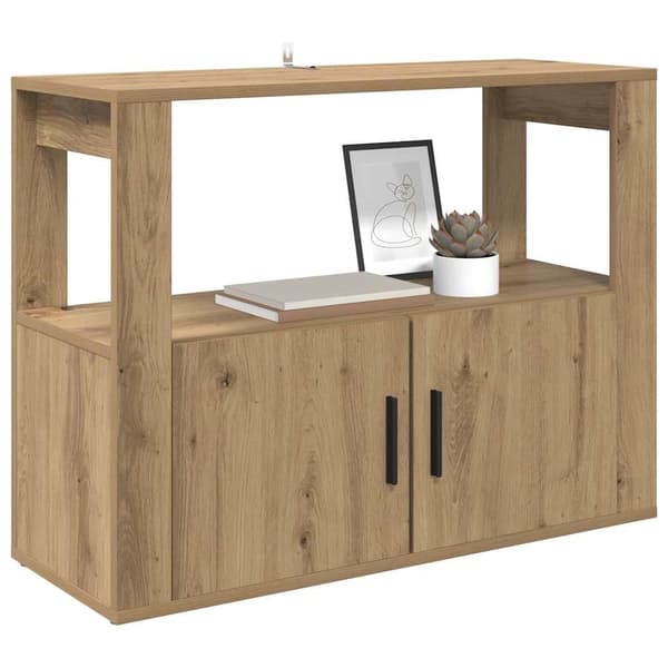 vidaXL Serviesskap artisan eik 80 x 30 x 60 cm Konstruert tre
