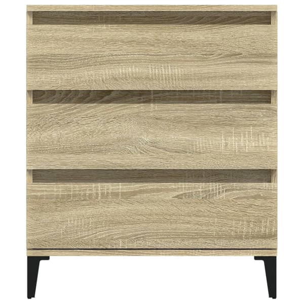 vidaXL Skjenk sonoma eik 60x35x70 cm konstruert tre