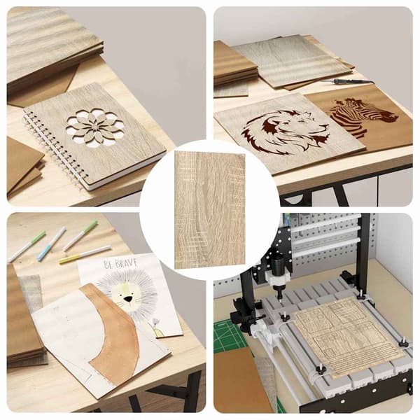 vidaXL Dekorpaneler 150 pcs Sonoma eik 15 x 21 x 0.27 cm