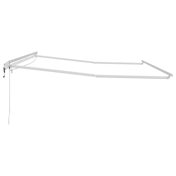 vidaXL Markise med Hvit 4,5 × 3 m Metall