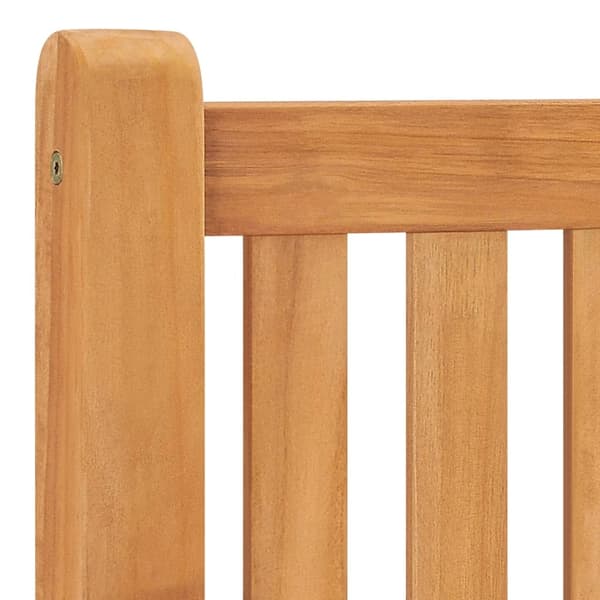 vidaXL Hagebenk 114 cm heltre teak