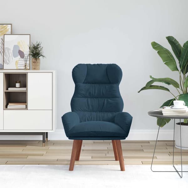 vidaXL fåtölj Blå 69 x 74 x 93 cm Sammet