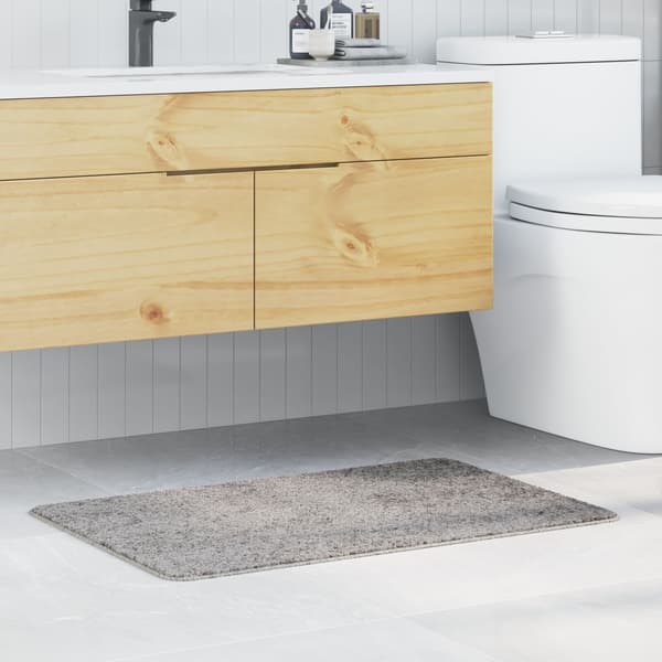 vidaXL Badmatta Grå 60 x 90 cm Polypropylen