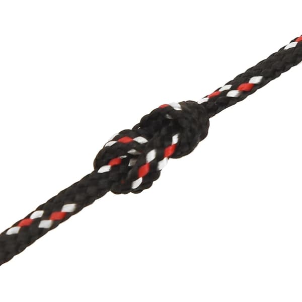 vidaXL Båtlina svart 2 mm 50 m polypropen