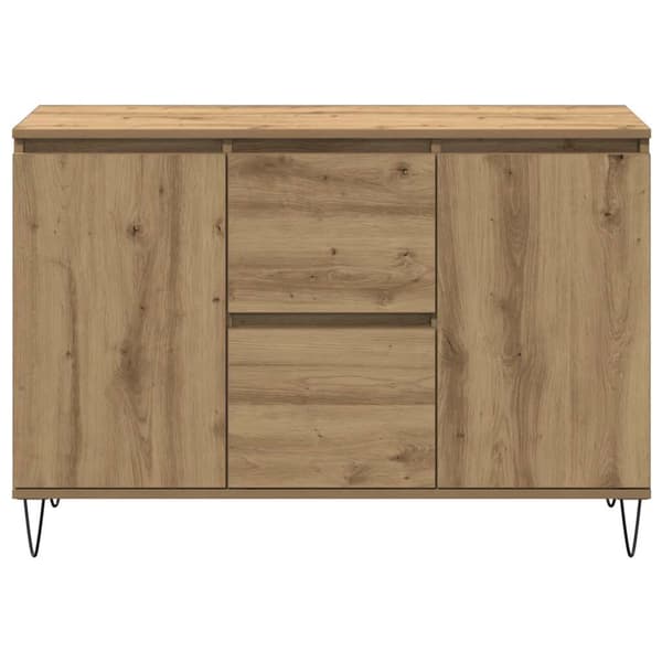 vidaXL Skjenk artisan eik 101,5x35x70 cm konstruert tre