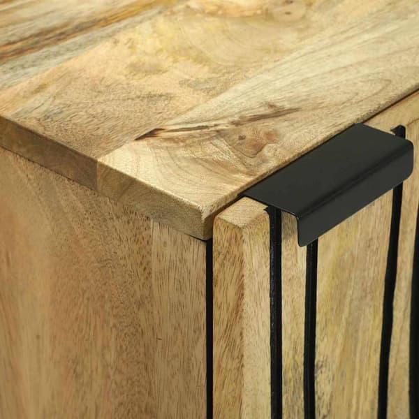 vidaXL Serviesskap Brun 40 x 33 x 75 cm heltre mango