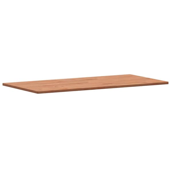 vidaXL Bordplate 80x40x1,5 cm rektangulær heltre bøketre