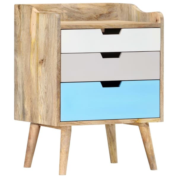 vidaXL Nattbord 47x35x63 cm heltre mango