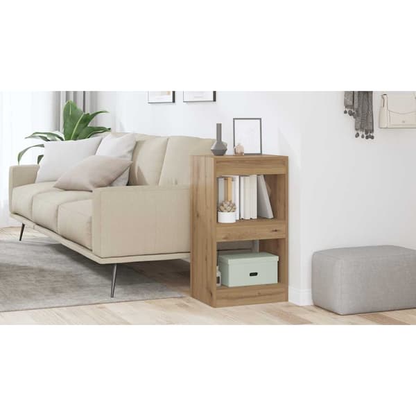 vidaXL Bokhylle/romdeler artisan eik 40x30x72 cm