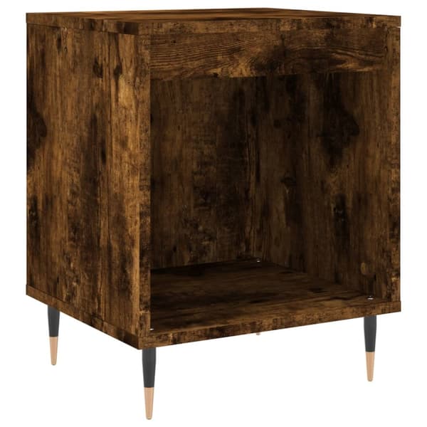vidaXL Nattbord 2 stk røkt eik 40x35x50 cm konstruert tre