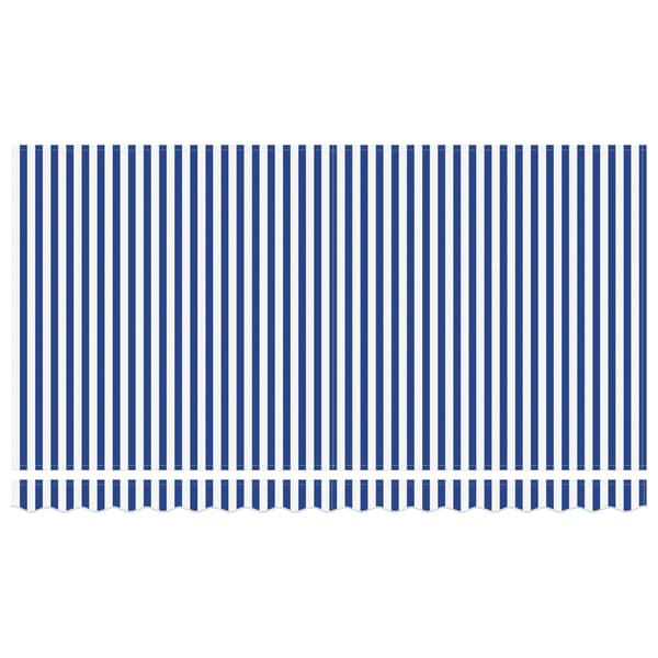 vidaXL Utfällbar markis Blå 350 x 200 cm tyg