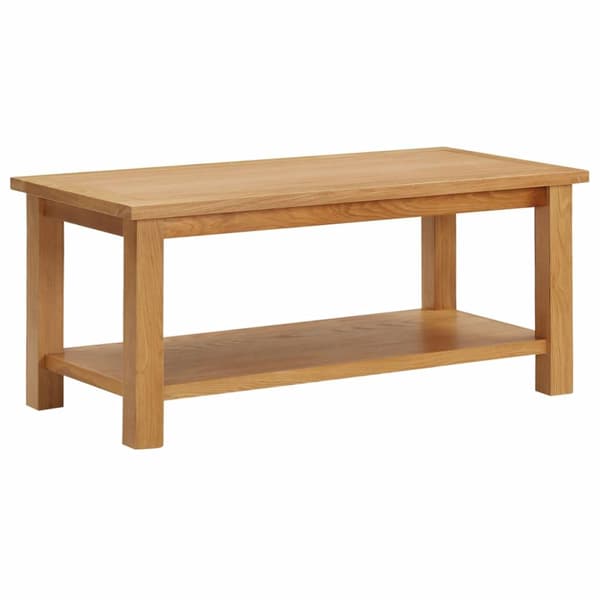 vidaXL Sofabord 90x45x40 cm heltre eik change2