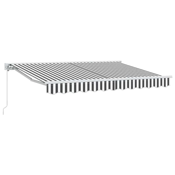 vidaXL Markisram Antracit och Vit 250 x 200 cm