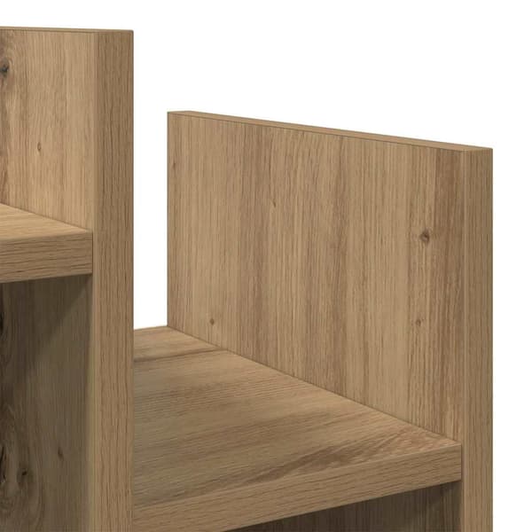 vidaXL Sideskap Artisan Eik 60 x 26 x 60 cm Konstruert tre