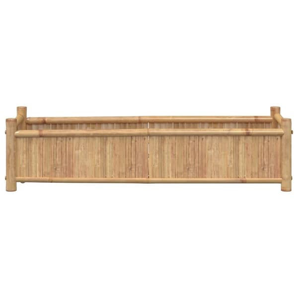 vidaXL Odlingslåda 100x30x25 cm bambu