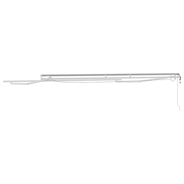vidaXL Markise med Hvit 4,5 × 3 m Metall
