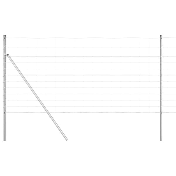 vidaXL Stängselstolpe Galvaniserad 50 x 1,2 m Stål