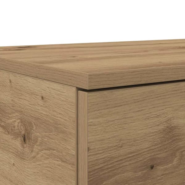 vidaXL Sengeskuffer Artisan Eik 150 x 36,5 x 16,5 cm Konstruert tre