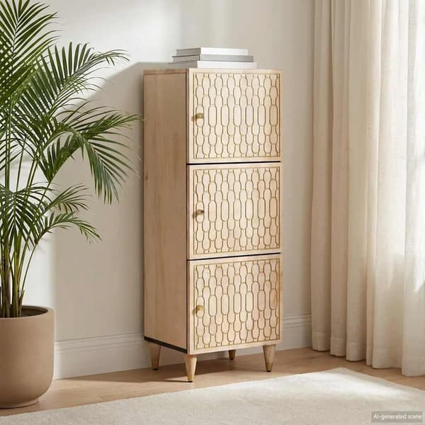 vidaXL Highboard 40x33x110 cm heltre mango