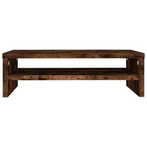 vidaXL Skjermstativ røkt eik 42x24x13 cm konstruert tre