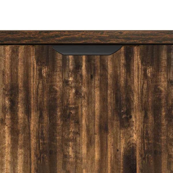 vidaXL Serviesskap Røkt eik 69,5 x 33 x 82 cm Konstruert tre