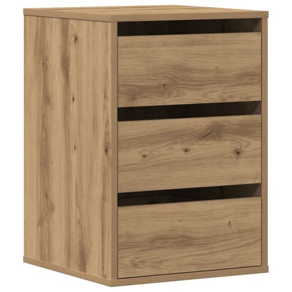 vidaXL Kommode artisan eik 40x41x58 cm konstruert tre