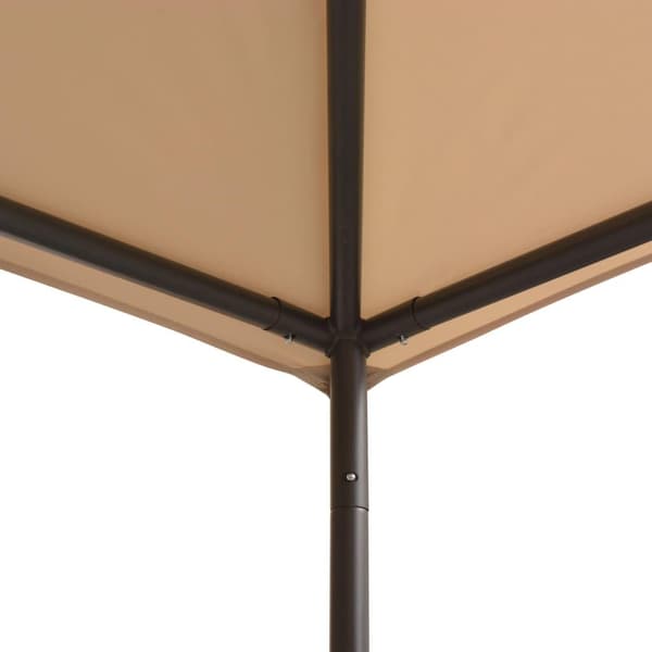vidaXL Paviljong 3x3 m stål beige