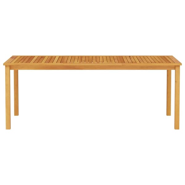 vidaXL Hage Spisegruppe Sammenleggbar 7 pcs Brun Solid akasietre