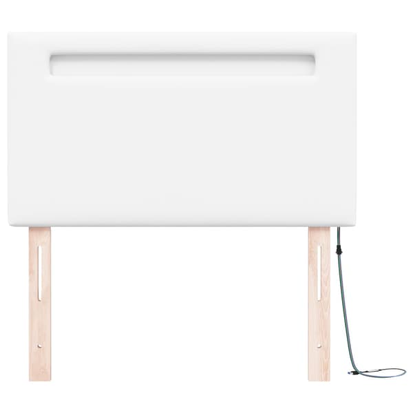 vidaXL LED huvuddyna Vit 100 cm Konstläder