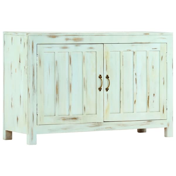 vidaXL Skjenk lyseblå 110x35x70 cm heltre mango