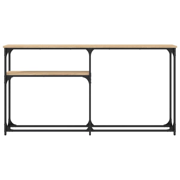 vidaXL Konsollbord sonoma eik 145x22,5x75 cm konstruert tre