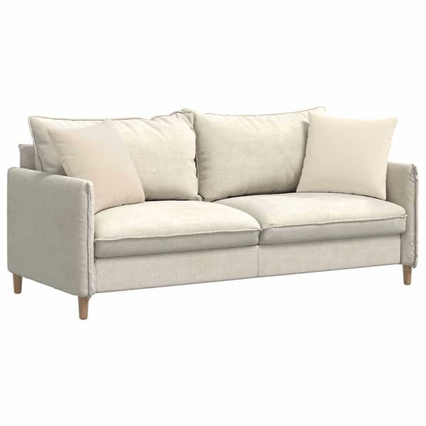 vidaXL Soffkuddar 2 st Beige 45 x 45 cm tyg