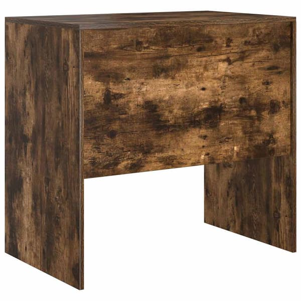 vidaXL Skrivebord Røkt eik 80 x 50 x 76 cm