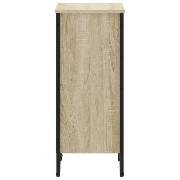 vidaXL Bokhylle sonoma eik 50x31x74,5 cm konstruert tre