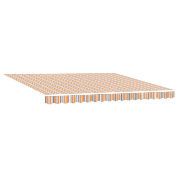 vidaXL Utfällbar markis Flerfärgsdesign 400 × 300 cm