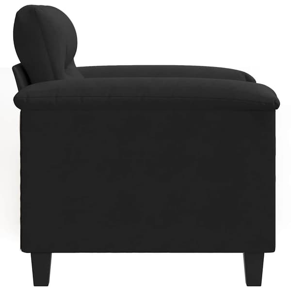 vidaXL Fåtölj svart 60 cm mikrofibertyg