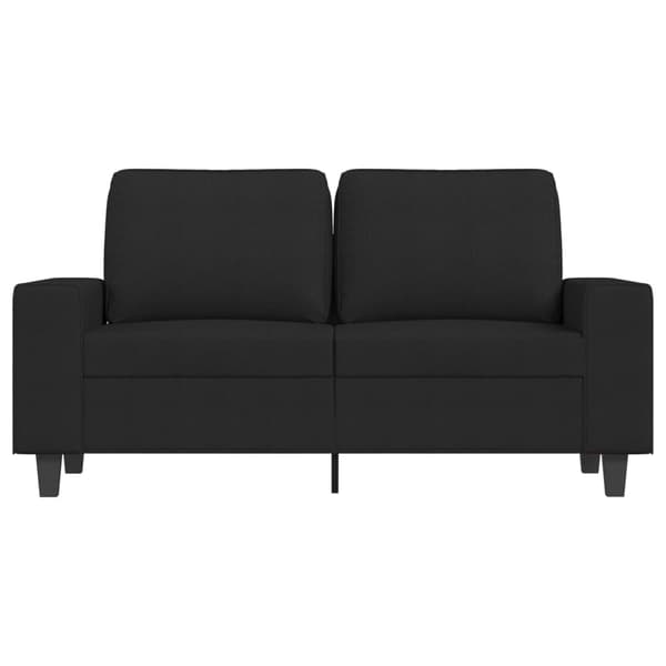 vidaXL 2-sitssoffa ljusgrå Svart 120 cm tyg
